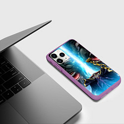 Чехол iPhone 11 Pro матовый Overlord, цвет: 3D-фиолетовый — фото 2