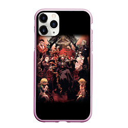 Чехол iPhone 11 Pro матовый Overlord 1, цвет: 3D-розовый