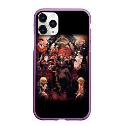 Чехол iPhone 11 Pro матовый Overlord 1, цвет: 3D-фиолетовый