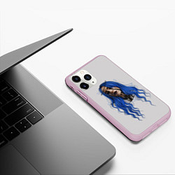 Чехол iPhone 11 Pro матовый BILLIE EILISH, цвет: 3D-розовый — фото 2