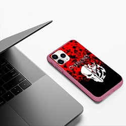 Чехол iPhone 11 Pro матовый OVERLORD, цвет: 3D-малиновый — фото 2