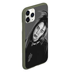 Чехол iPhone 11 Pro матовый BILLIE EILISH, цвет: 3D-темно-зеленый — фото 2