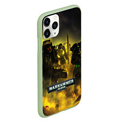 Чехол iPhone 11 Pro матовый Warhammer 40K - Космические Десантники, цвет: 3D-салатовый — фото 2