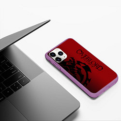 Чехол iPhone 11 Pro матовый Overlord, цвет: 3D-фиолетовый — фото 2