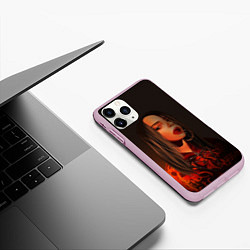 Чехол iPhone 11 Pro матовый Billie Eilish: Red Head, цвет: 3D-розовый — фото 2