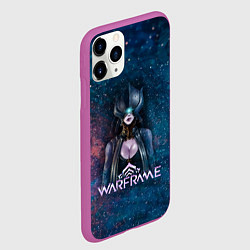 Чехол iPhone 11 Pro матовый Warframe game logo, цвет: 3D-фиолетовый — фото 2