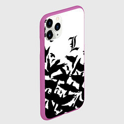 Чехол iPhone 11 Pro матовый L letter bird, цвет: 3D-фиолетовый — фото 2
