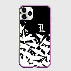 Чехол iPhone 11 Pro матовый L flying birds, цвет: 3D-фиолетовый