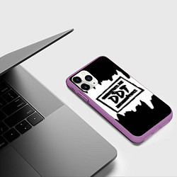 Чехол iPhone 11 Pro матовый ДДТ, цвет: 3D-фиолетовый — фото 2