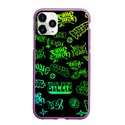 Чехол iPhone 11 Pro матовый BILLIE EILISH: Grunge Graffiti