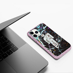 Чехол iPhone 11 Pro матовый Billie Eilish: Blohsh Painted, цвет: 3D-розовый — фото 2