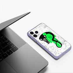 Чехол iPhone 11 Pro матовый BILLIE EILISH: Blohsh & Ghoul, цвет: 3D-светло-сиреневый — фото 2