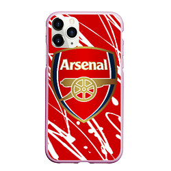 Чехол iPhone 11 Pro матовый Arsenal, цвет: 3D-розовый