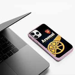 Чехол iPhone 11 Pro матовый Arsenal, цвет: 3D-розовый — фото 2