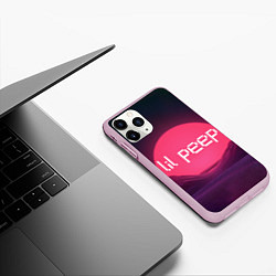 Чехол iPhone 11 Pro матовый Lil peepLogo, цвет: 3D-розовый — фото 2