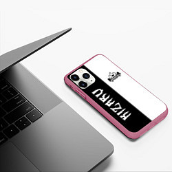 Чехол iPhone 11 Pro матовый KIZARU, цвет: 3D-малиновый — фото 2