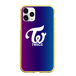 Чехол iPhone 11 Pro матовый TWICE, цвет: 3D-желтый