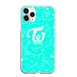 Чехол iPhone 11 Pro матовый TWICE АВТОГРАФЫ, цвет: 3D-белый