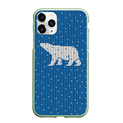 Чехол iPhone 11 Pro матовый Свитер с медведем