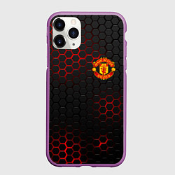 Чехол iPhone 11 Pro матовый Манчестер юнайтед: FCMU, цвет: 3D-фиолетовый