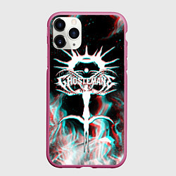 Чехол iPhone 11 Pro матовый GHOSTEMANE GLITCH, цвет: 3D-малиновый