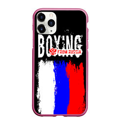 Чехол iPhone 11 Pro матовый Boxing from Russia