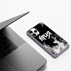 Чехол iPhone 11 Pro матовый АРИЯ цвета 3D-серый — фото 2