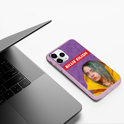 Чехол iPhone 11 Pro матовый Billie Eilish, цвет: 3D-розовый — фото 2