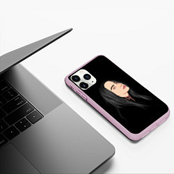 Чехол iPhone 11 Pro матовый Billie Eilish: Black Style, цвет: 3D-розовый — фото 2