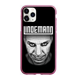 Чехол iPhone 11 Pro матовый LINDEMANN, цвет: 3D-малиновый