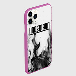 Чехол iPhone 11 Pro матовый LINDEMANN: Black Fire, цвет: 3D-фиолетовый — фото 2