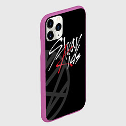 Чехол iPhone 11 Pro матовый Stray Kids, цвет: 3D-фиолетовый — фото 2