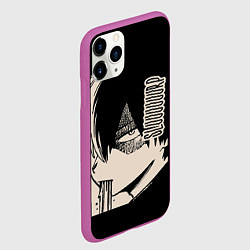 Чехол iPhone 11 Pro матовый Моя геройская академия, цвет: 3D-фиолетовый — фото 2