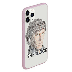 Чехол iPhone 11 Pro матовый Sherlock, цвет: 3D-розовый — фото 2