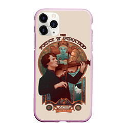 Чехол iPhone 11 Pro матовый Sherlock, цвет: 3D-розовый