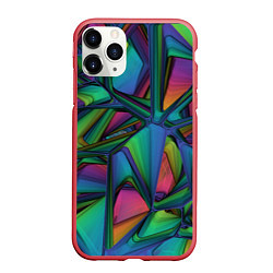 Чехол iPhone 11 Pro матовый Modern, цвет: 3D-красный