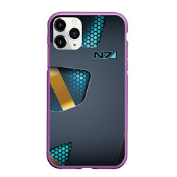 Чехол iPhone 11 Pro матовый Mass Effect N7