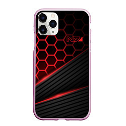 Чехол iPhone 11 Pro матовый Mass Effect N7