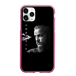 Чехол iPhone 11 Pro матовый Vikings, цвет: 3D-малиновый