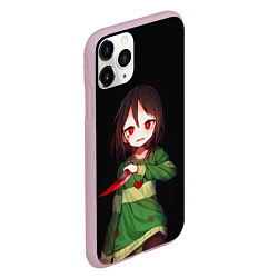 Чехол iPhone 11 Pro матовый UNDERTALE, цвет: 3D-розовый — фото 2