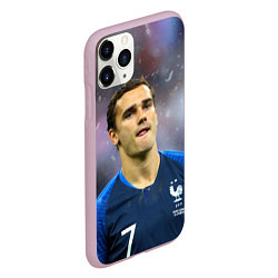 Чехол iPhone 11 Pro матовый Антуан Гризманн, цвет: 3D-розовый — фото 2