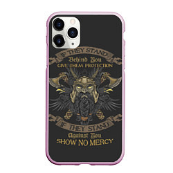 Чехол iPhone 11 Pro матовый Vikings, цвет: 3D-розовый