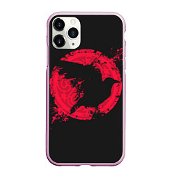Чехол iPhone 11 Pro матовый Vikings, цвет: 3D-розовый