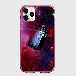 Чехол iPhone 11 Pro матовый Doctor Who, цвет: 3D-малиновый