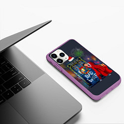 Чехол iPhone 11 Pro матовый Doctor Who, цвет: 3D-фиолетовый — фото 2