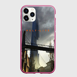 Чехол iPhone 11 Pro матовый HALF LIFE, цвет: 3D-малиновый