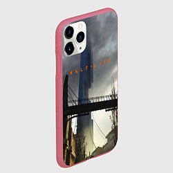 Чехол iPhone 11 Pro матовый HALF LIFE, цвет: 3D-малиновый — фото 2
