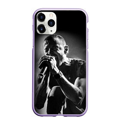 Чехол iPhone 11 Pro матовый Chester Bennington Linkin Park, цвет: 3D-светло-сиреневый