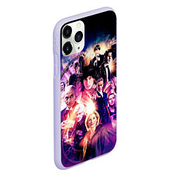 Чехол iPhone 11 Pro матовый Доктор Кто, цвет: 3D-светло-сиреневый — фото 2