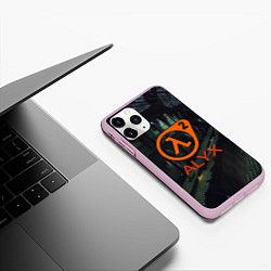 Чехол iPhone 11 Pro матовый Half-life 2 ALYX, цвет: 3D-розовый — фото 2